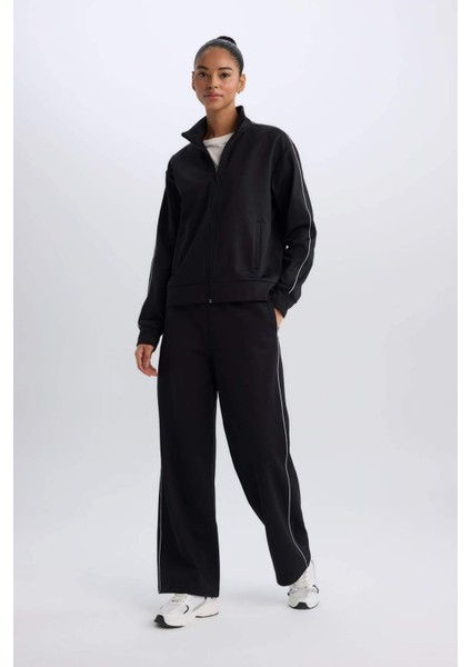 Fit Wide Leg Geniş Paça Eşofman Altı Standart Boy Beli Lastikli Pike B3987AX24WN