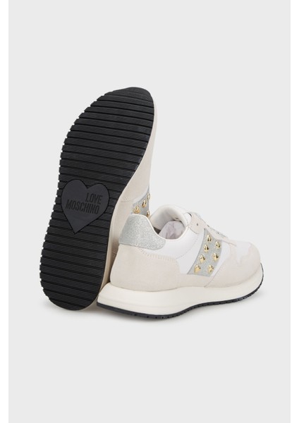 Deri Süet Detaylı Sneaker Ayakkabı Bayan Ayakkabı JA15403G1MIAM10D indirimleri