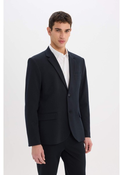 Modern Fit Astarlı Düğmeli Blazer Ceket C5990AX25SP fırsatları