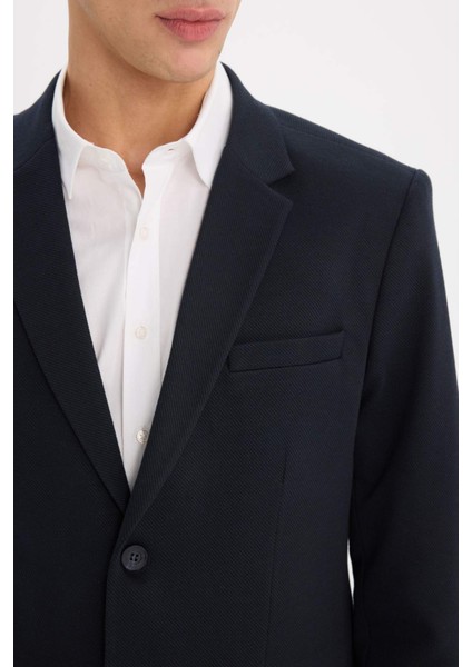 Modern Fit Astarlı Düğmeli Blazer Ceket C5990AX25SP indirimleri
