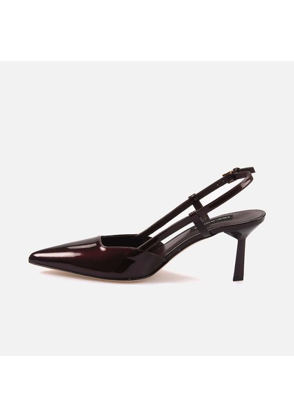 Hakiki Deri Kadın Abiye Topuklu Rugan Ayakkabı 459002 fiyatları