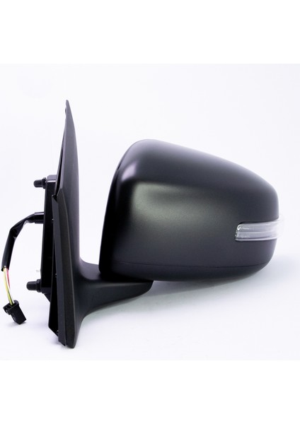 Dış Dikiz Aynası Mitsubishi Attrage 2012 - 2019 Elektrikli, Isıtmalı, Manuel Katlanır, Siyah Kapak, 5 Pin