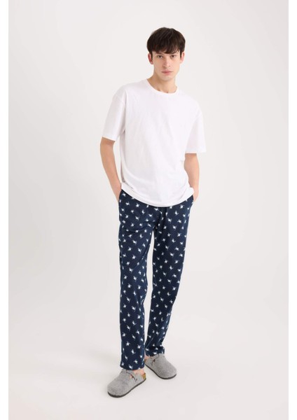 Regular Fit Beli Bağcıklı Cepli Pijama Altı D8224AX24WN