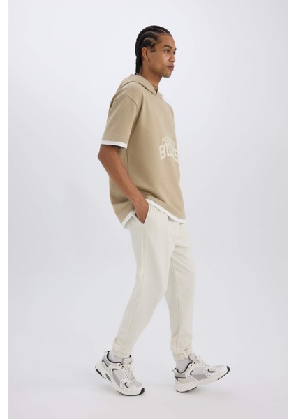 Fit Sporcu Jogger Eşofman Altı Standart Fit Basic Düz Cepli Beli Paçası Lastikli D3742AX24WN modelleri