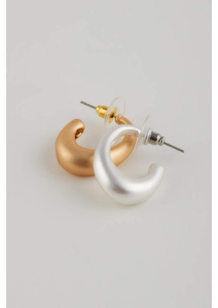 Kadın 2'li Halka Mat Küpe E1307AXNS modelleri