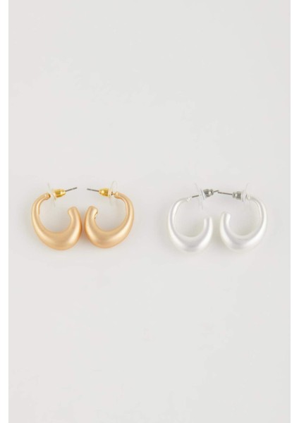 Kadın 2'li Halka Mat Küpe E1307AXNS fırsatları