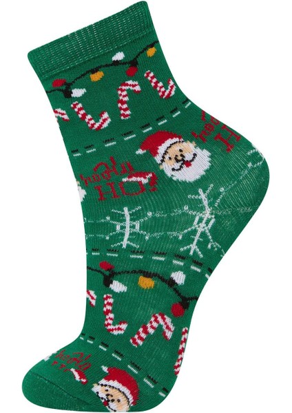 Erkek Çocuk Kutulu Yılbaşı Temalı 2'li Pamuklu Uzun Çorap E2766A8NS fiyatları