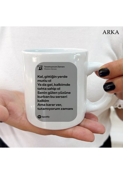 Müslüm Gürses Tutamıyorum Zamanı Dayanıklı ve Şık Kişiye Özel Kupa Bardaklar fiyatları