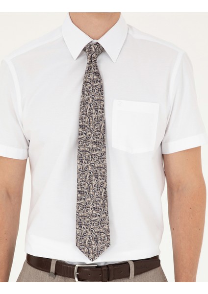 Erkek Beyaz Regular Fit Kısa Kollu Basic Gömlek 50286243-VR013