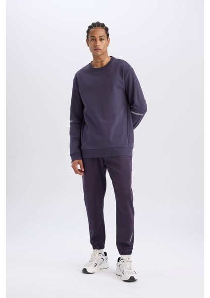 DeFactoFit Standart Fit Bisiklet Yaka Kalın Sweatshirt Y4531AZ24AU