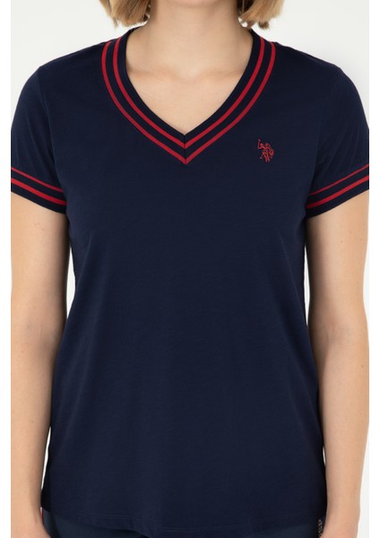 Kadın Lacivert Tişört 50285848-VR033