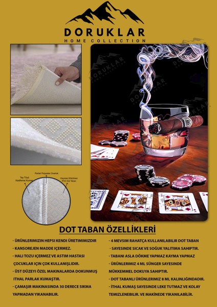 Kaymaz Taban Yıkanabilir Dijital Baskı Dekoratif Modern Desenli Dot Taban Halı CAS01 fiyatları