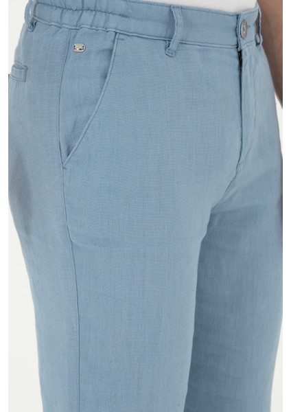Erkek İndigo Pantolon (Kanvas-Chino) 50285618-Vr028