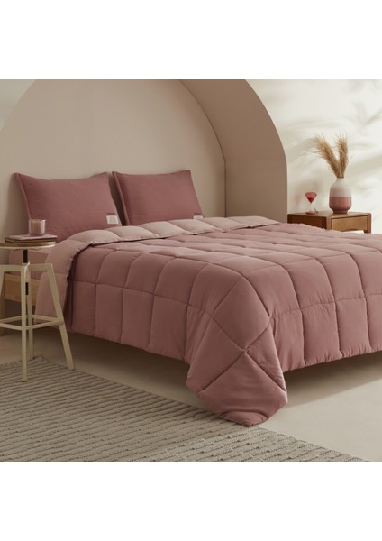 Relax Çift Kişilik Comfort Set/uyku Seti Pudra