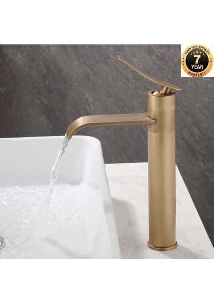 Banyo Çanak Lavabo Bataryası Antik Renk Şelale Model 7 Yıl Güvenceli İthal