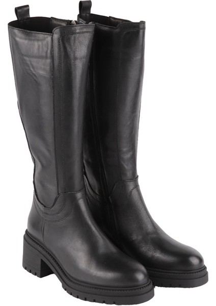 Mammamıa D24KC-2040 Sıyah Derı Cızme