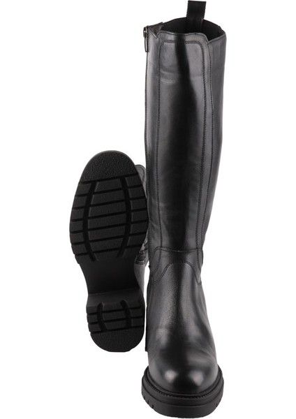 Mammamıa D24KC-2040 Sıyah Derı Cızme