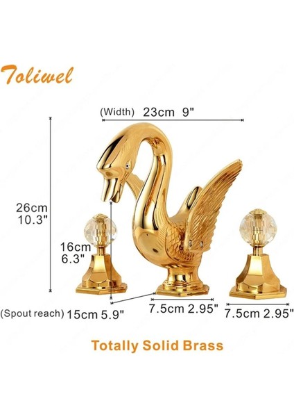 Banyo Lavabo Bataryası Kuğu Gold Altın Dore 3 Lü Set Yeni Model İthal 7 Yıl Güvenceli fırsatları