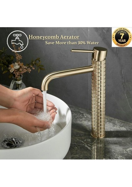 Banyo Çanak Lavabo Bataryası Mat Gold Renk Yeni Model 7 Yıl Güvenceli İthal
