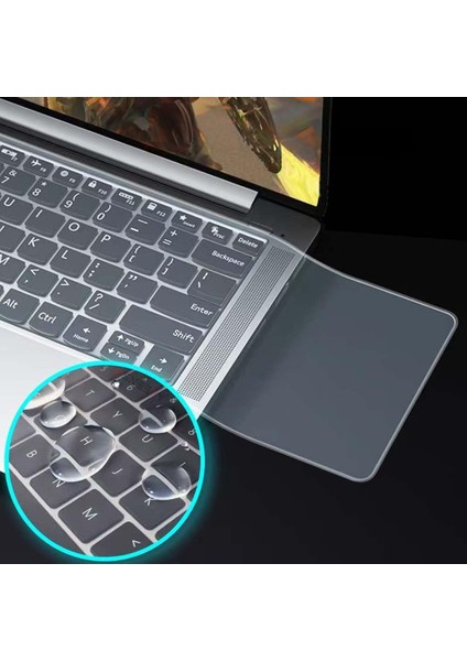 Macbook Notebook Laptop Klavye Koruyucu Toz Leke Sıvı Geçirmez Mat Şeffaf Silikon 15 Inç 17 Inç
