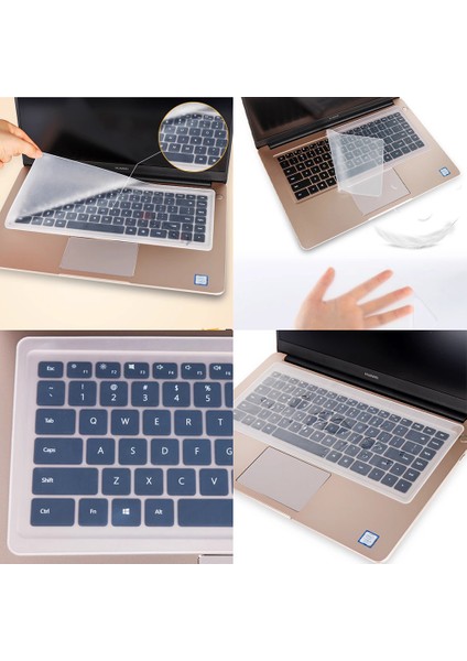 Macbook Notebook Laptop Klavye Koruyucu Toz Leke Sıvı Geçirmez Mat Şeffaf Silikon 15 Inç 17 Inç