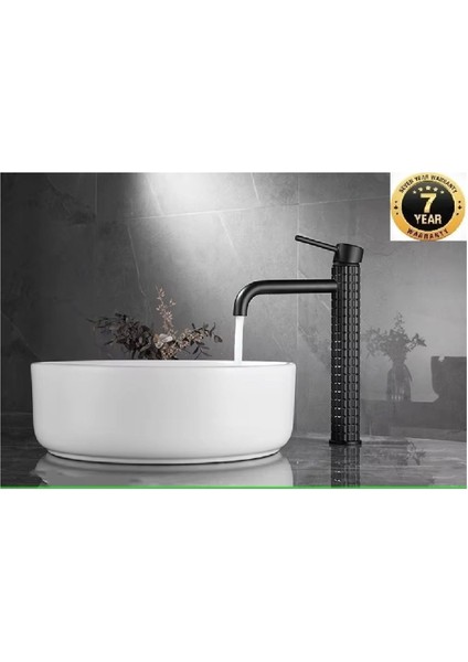 Banyo Çanak Lavabo Bataryası Siyah Renk Yeni Model 7 Yıl Güvenceli İthal