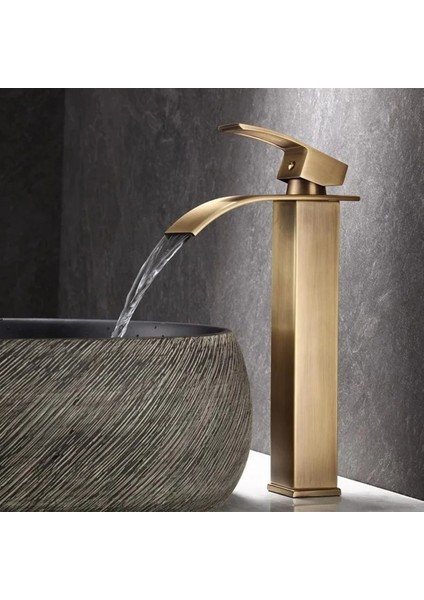 Banyo Çanak Lavabo Bataryası Antik Renk Şelale Model 7 Yıl Güvenceli İthal fiyatları