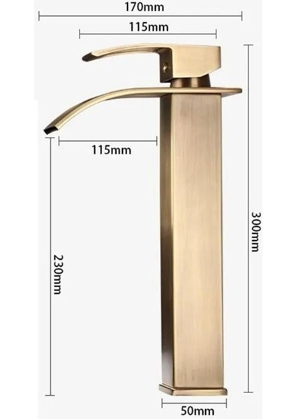 Banyo Çanak Lavabo Bataryası Antik Renk Şelale Model 7 Yıl Güvenceli İthal indirimleri