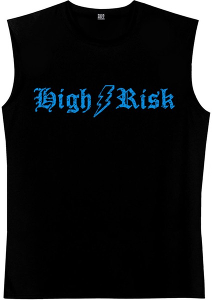 Yüksek Risk Siyah Erkek Kesik Kol / Kolsuz T-Shirt fiyatları