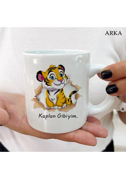 Kaplan Gibiyim Renkli Tasarımlar ve Dekoratif Kişiye Özel Kupa Bardaklar fiyatları