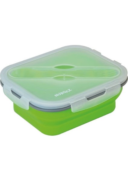 Silikon Katlanabilir Tek Gözlü Yemek Seti