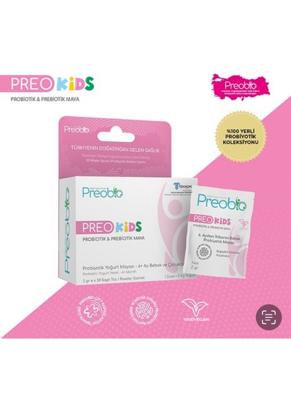 Preo Kids Probiyotik Mix Maya 30 Şase