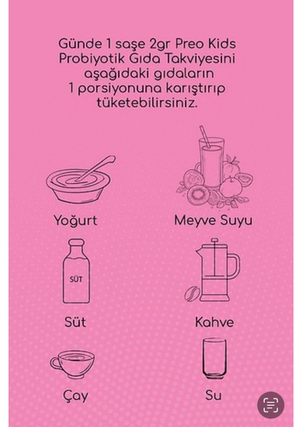 Preo Kids Probiyotik Mix Maya 30 Şase
