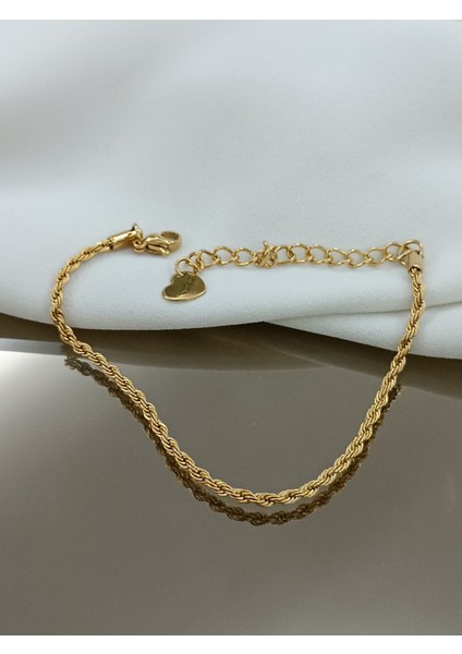 Burgu Sade Bileklik Gold 20 cm