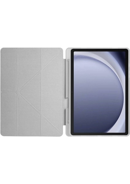 Samsung Galaxy Tab A8 X200 (10.5 Inc) Uyumlu Yatay ve Dikey Standlı Antişok Köşe Korumalı Kalemlikli Origami Slikon Kılıf