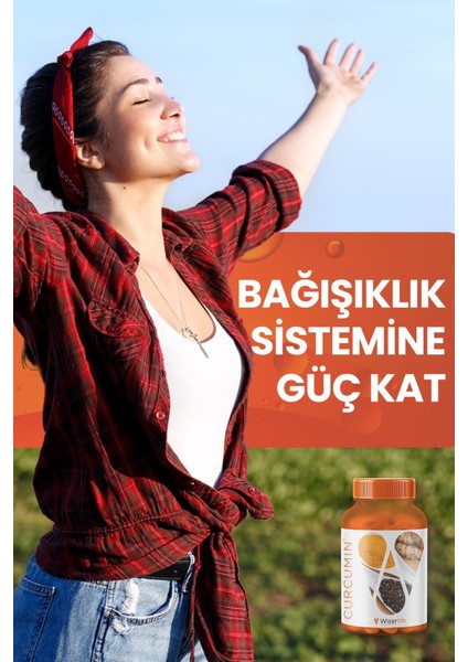 Curcumin Kurkumin ve Karabiber Ekstresi Içeren Takviye Edici Gıda 30 Kapsül 2 Adet