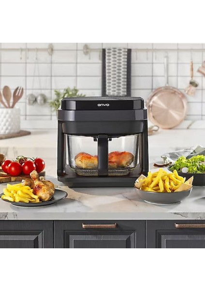 Set Cam Airfryer ve Dikey Şarjlı Süpürge