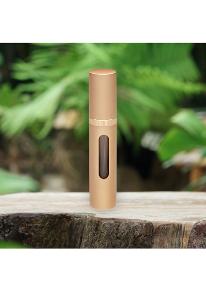 Metal Sızdırmaz Taşınabilir Mini Doldurulabilir Boş Küçük Seyahat Cep Parfüm Şişesi-Vizon