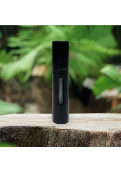 Metal Sızdırmaz Taşınabilir Mini Doldurulabilir Boş Küçük Seyahat Cep Parfüm Şişesi-Siyah