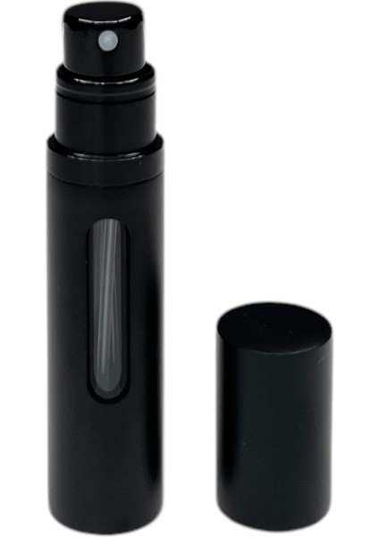 Metal Sızdırmaz Taşınabilir Mini Doldurulabilir Boş Küçük Seyahat Cep Parfüm Şişesi-Siyah fiyatları