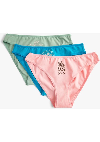 Basic Brief Külot 3'lü Paket Baskılı Pamuklu