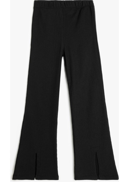 Beli Lastikli Basic Ispanyol Paça Pantolon