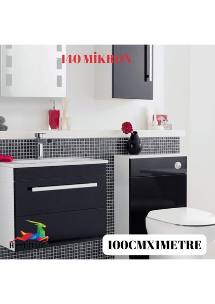 Kendinden Yapışkanlı Piano Black Siyah Kaplama Folyosu 100 cm x 1METRE modelleri