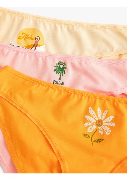 Basic Brief Külot 3'lü Paket Baskılı Pamuklu modelleri