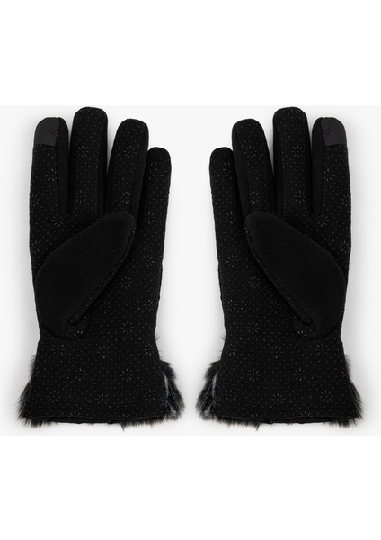 Suni Kürk Detaylı Kar Temalı Kayak Eldiveni fiyatları