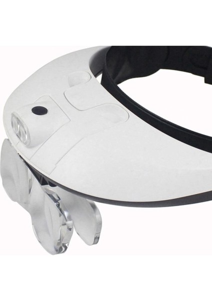 81001-G Işıklı Büyüteçli Kafa Gözlüğü 5 Değiştirilebilir Mercekli Ayarlanabilir Tasarım indirimleri