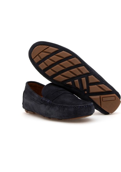 Erkek Lacivert %100 Deri Loafer Ayakkabı 50288705-VR033