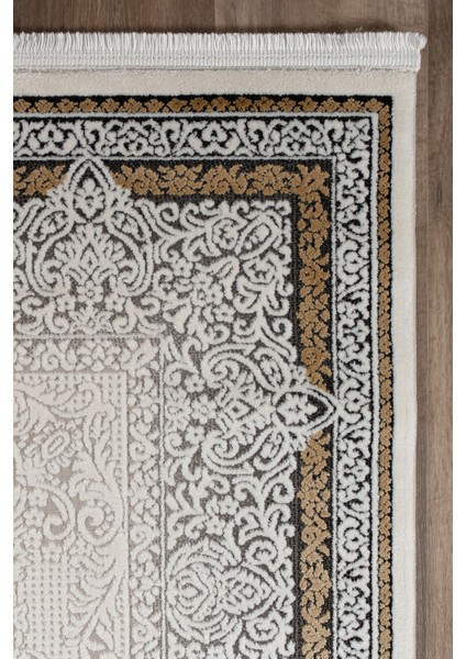 Ahlat Akrilik Modern Yumuşak Dokulu Konforlu Salon Halısı Gold