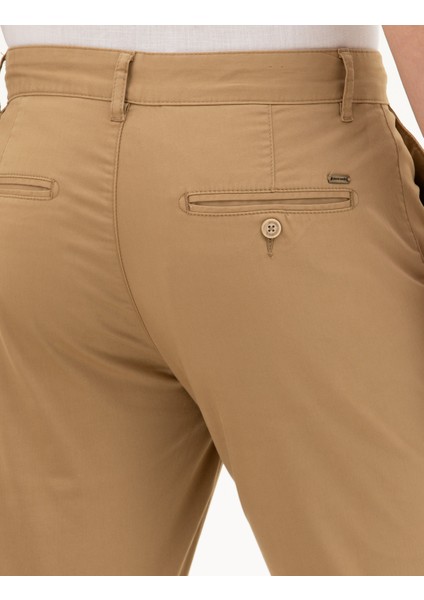 Erkek Camel Slim Fit Kanvas Pantolon 50288511-VR015