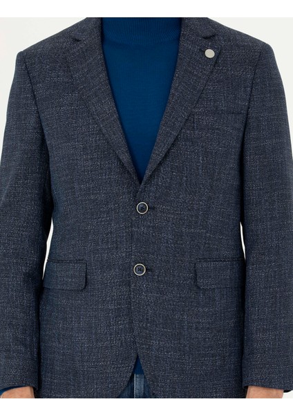 Erkek Lacivert Slim Fit Ceket 50288523-VR033